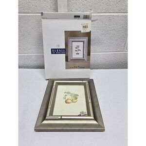 Burnes of Boston Silver Bamboo Frame 5 x 7 Pic BNWT